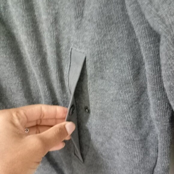 Ben Sherman Heritage Sweaters Charcoal Gray Zip Up Men Warm Layer Coat Sz L - Picture 6 of 11